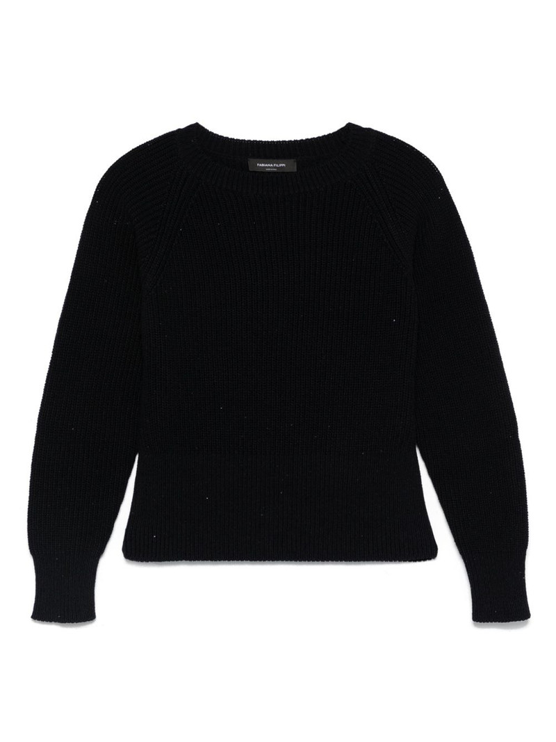 sequin-embellished sweater 1