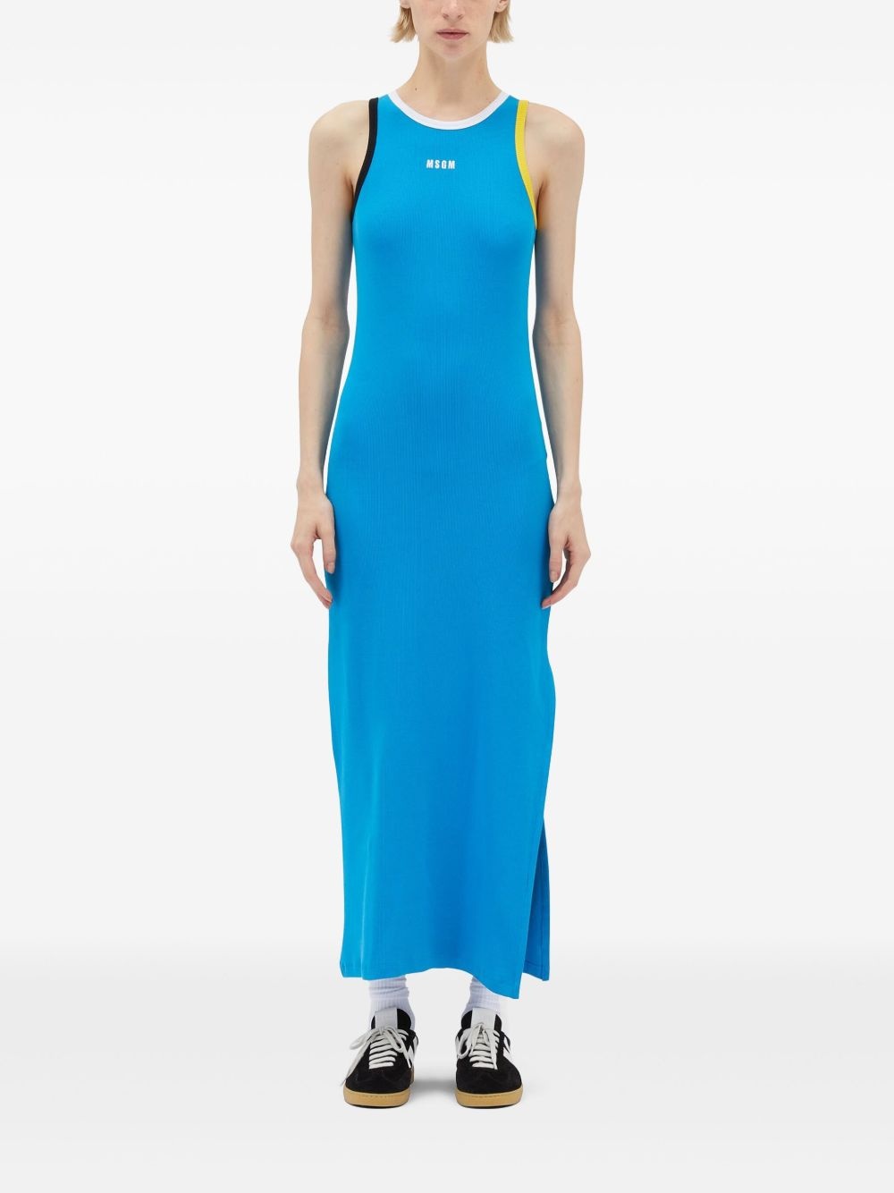 logo-print maxi dress - 2