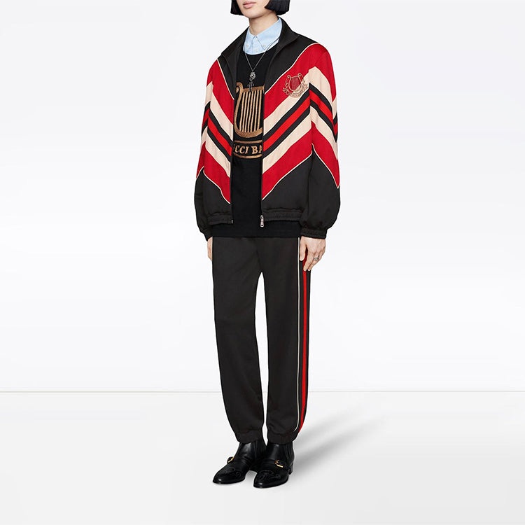 Gucci Chevron Track Jacket 'Multicolor Black' 575762-XJBBE-1315 - 3