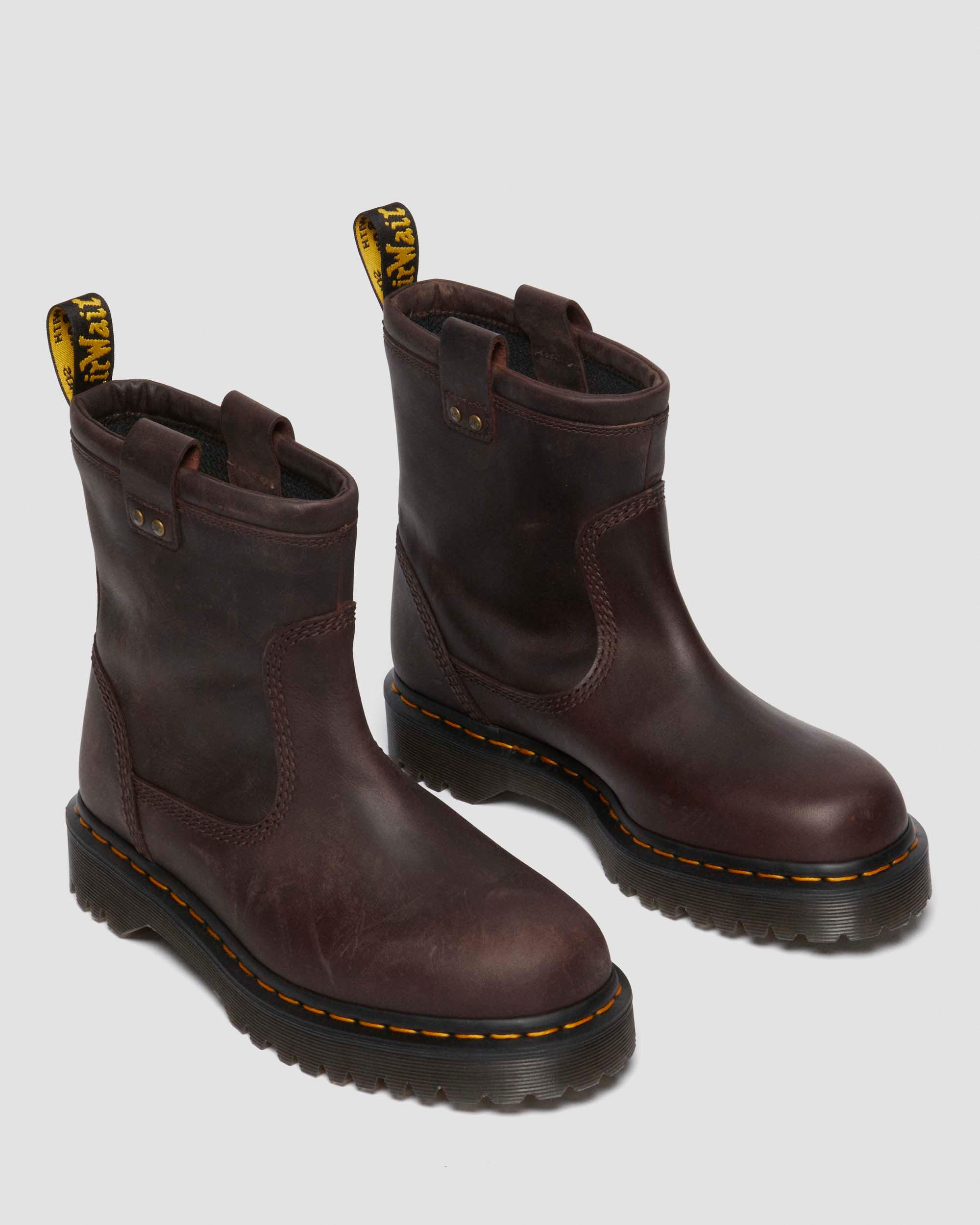 Anistone Lo Leather Biker Boots - 6