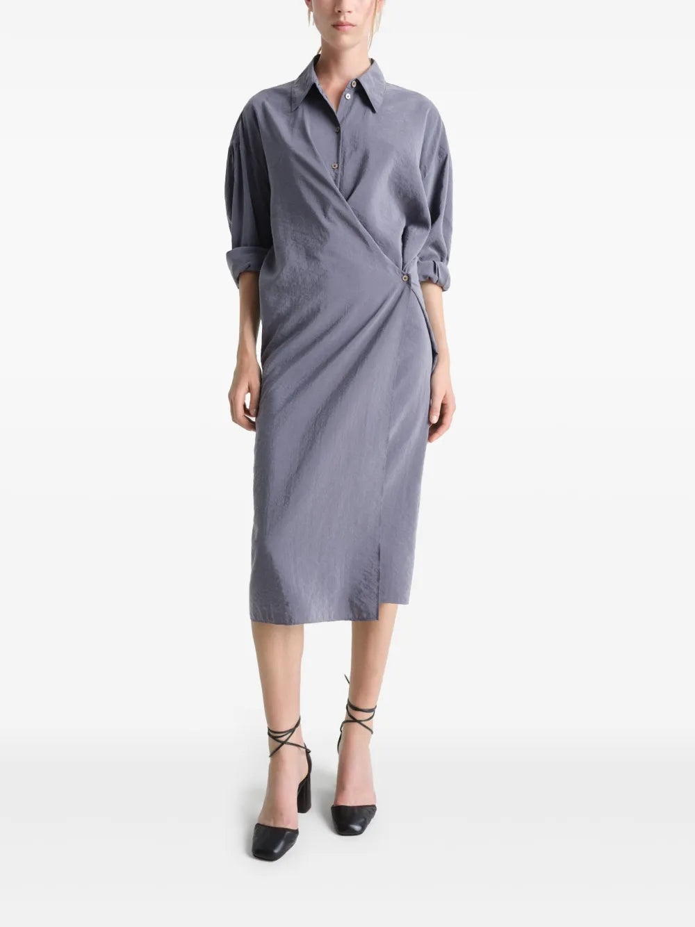 LEMAIRE - Women Straight Collar Twisted Top - 1