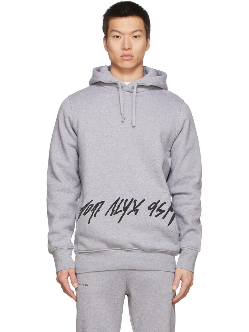 Grey Script Hoodie - 1