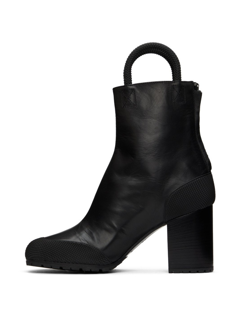 Black Leather Worker Boots 3