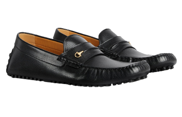 Gucci Interlocking G Driver Loafers 'Core Black' 752621-D3V00-1000 - 2