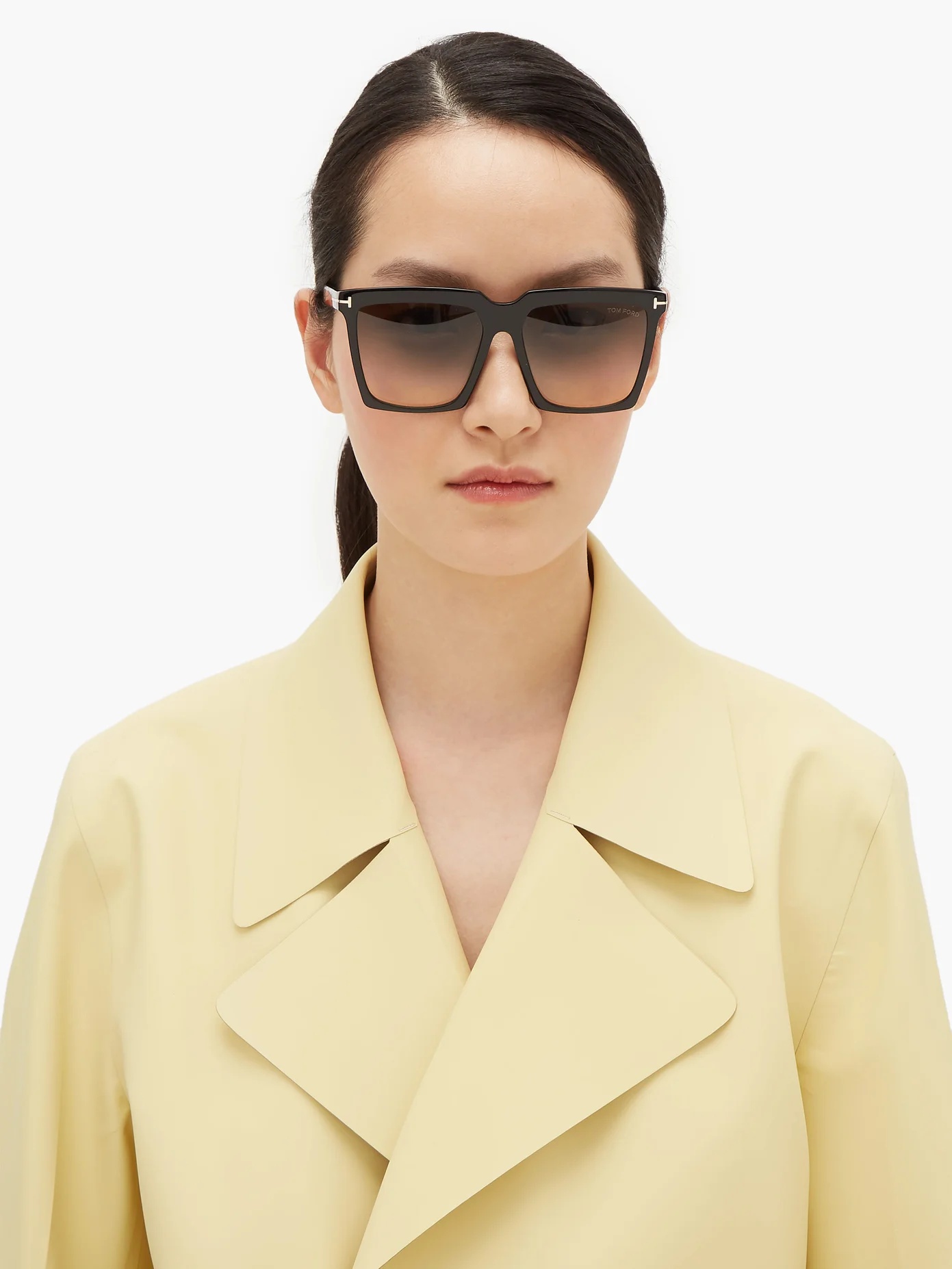 Sabrina square acetate sunglasses - 2