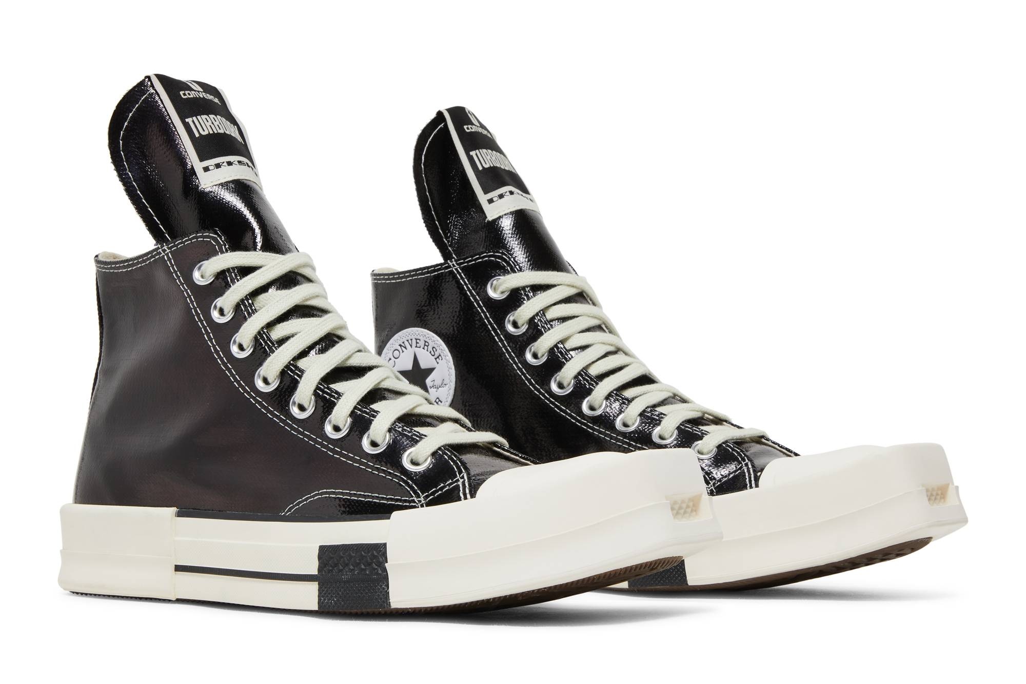 Rick Owens x TURBODRK Chuck 70 High 'Black Lacquer' - 8
