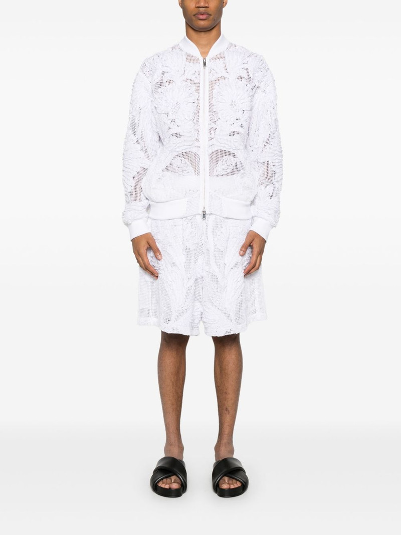 TAAKK embroidered mesh bomber jacket outlook