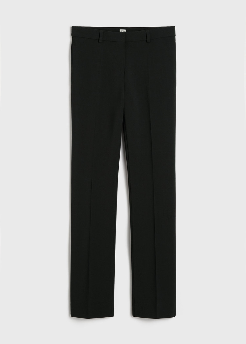 Low-waist slim trousers black - 1