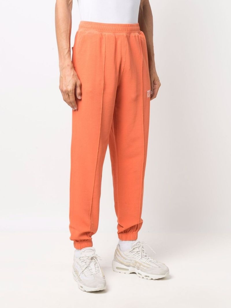 logo-print tapered joggers - 3