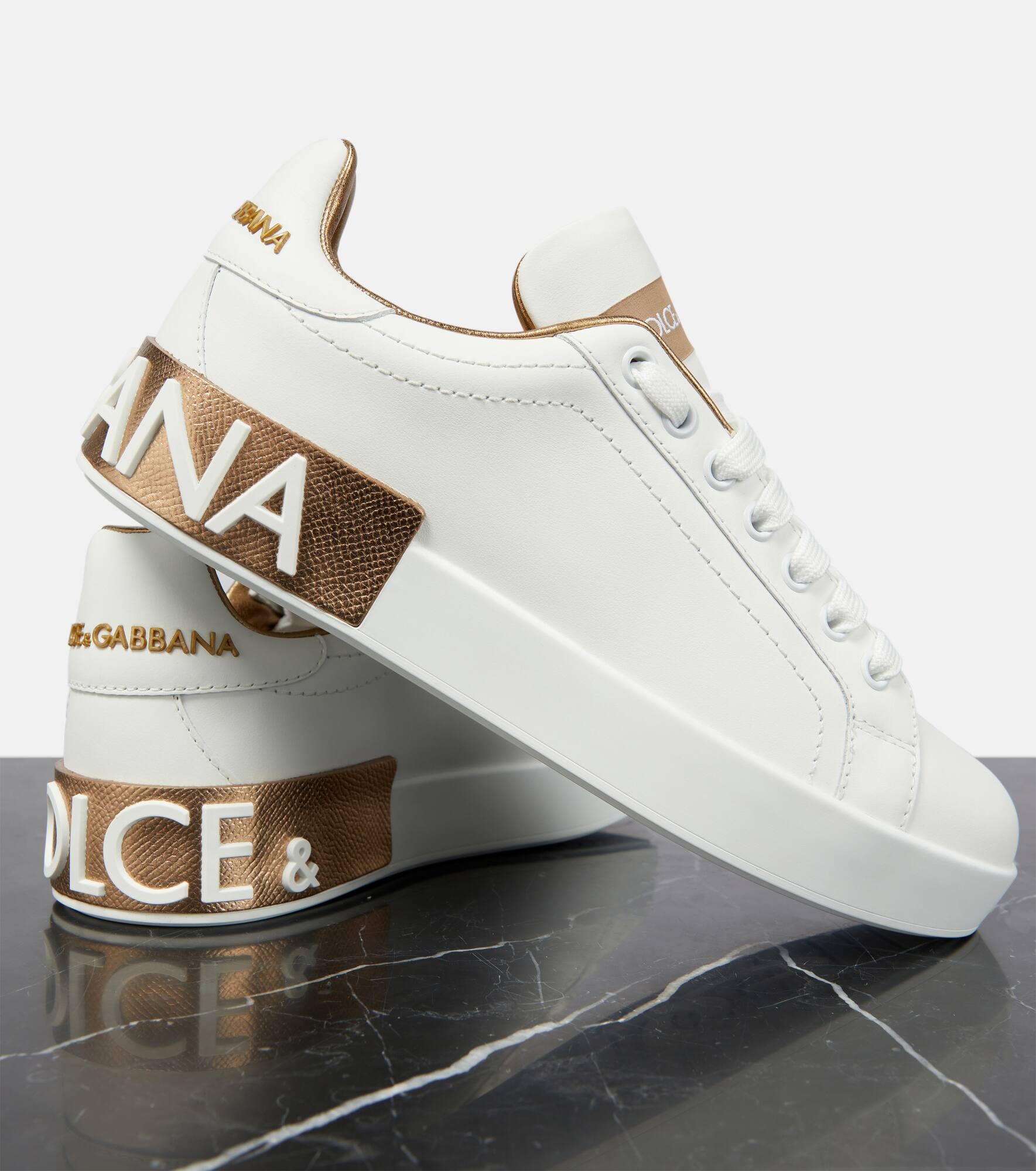 Portofino leather sneakers - 6
