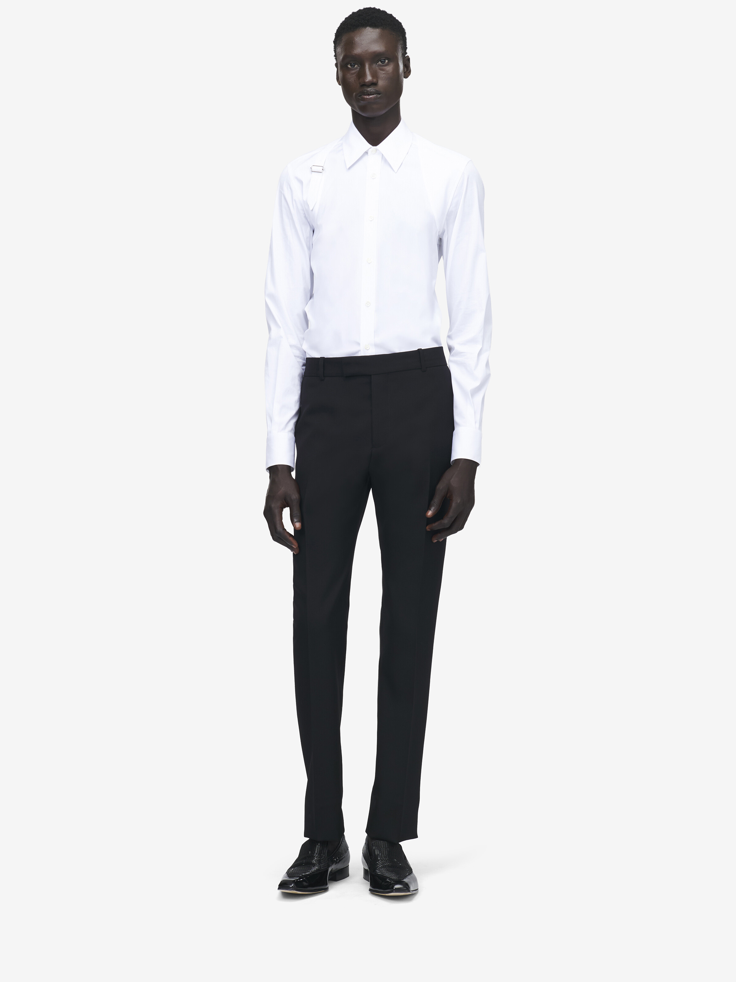 Low-Waisted Cigarette Trousers - 2