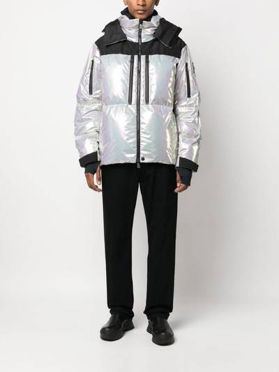 Moncler Grenoble metallic padded-design jacket outlook