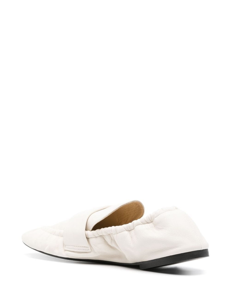 Glove leather flat loafers 3