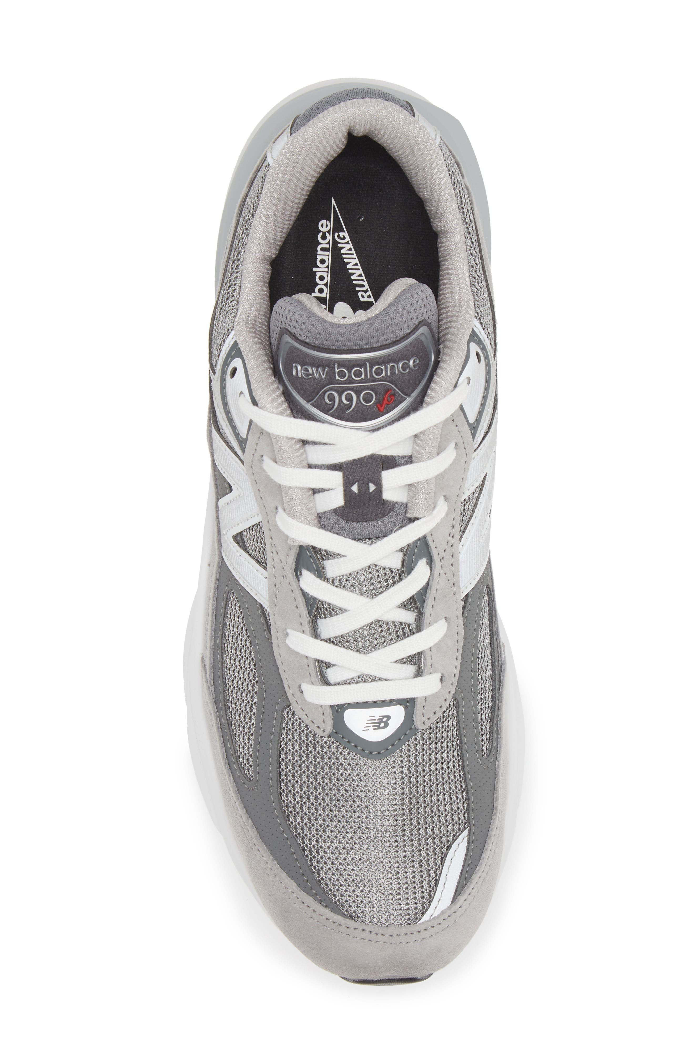 New Balance 990V6 Core Running Shoe in Grey/Grey at Nordstrom - 5