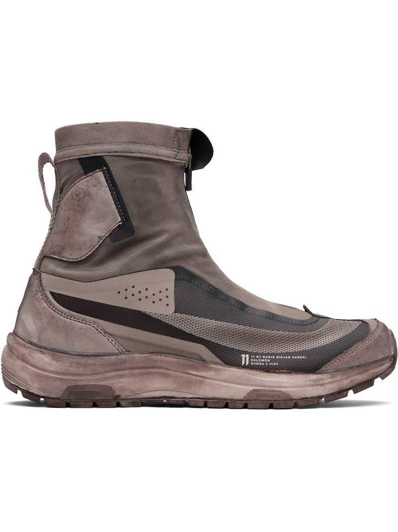 Taupe Salomon Edition Bamba 2 High V2 Sneakers 1