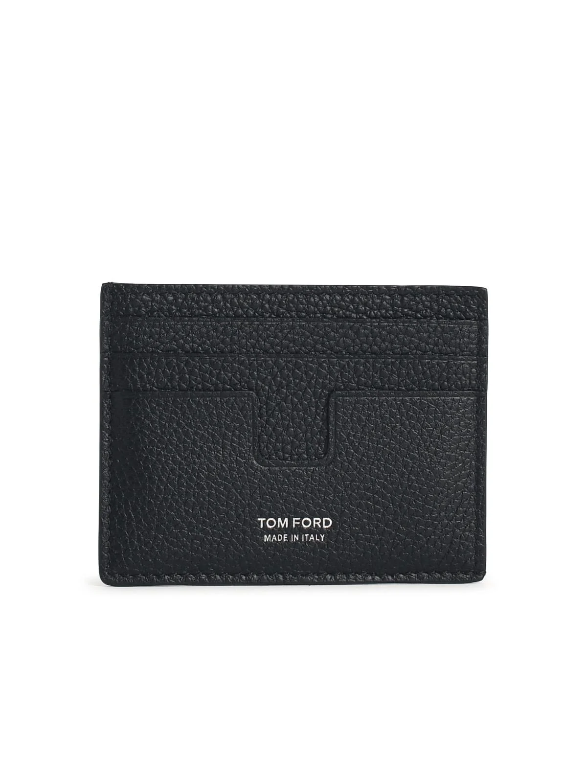 Tom Ford Black Leather Cardholder Men - 1