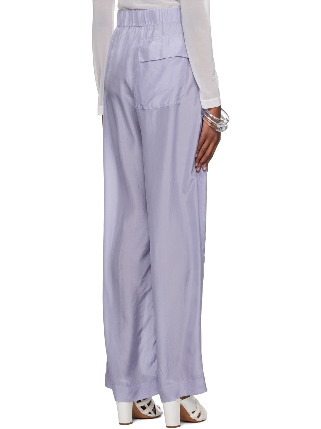 Purple Overdyed Trousers - 3