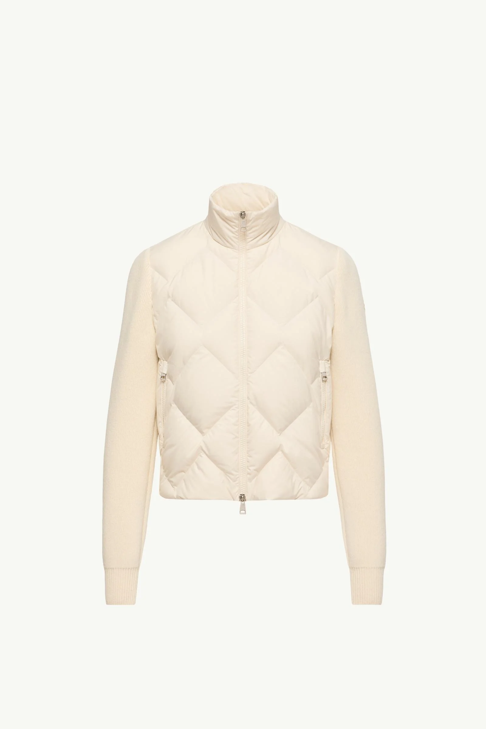 Wool & Cashmere Padded Zip-Up Cardigan - 1