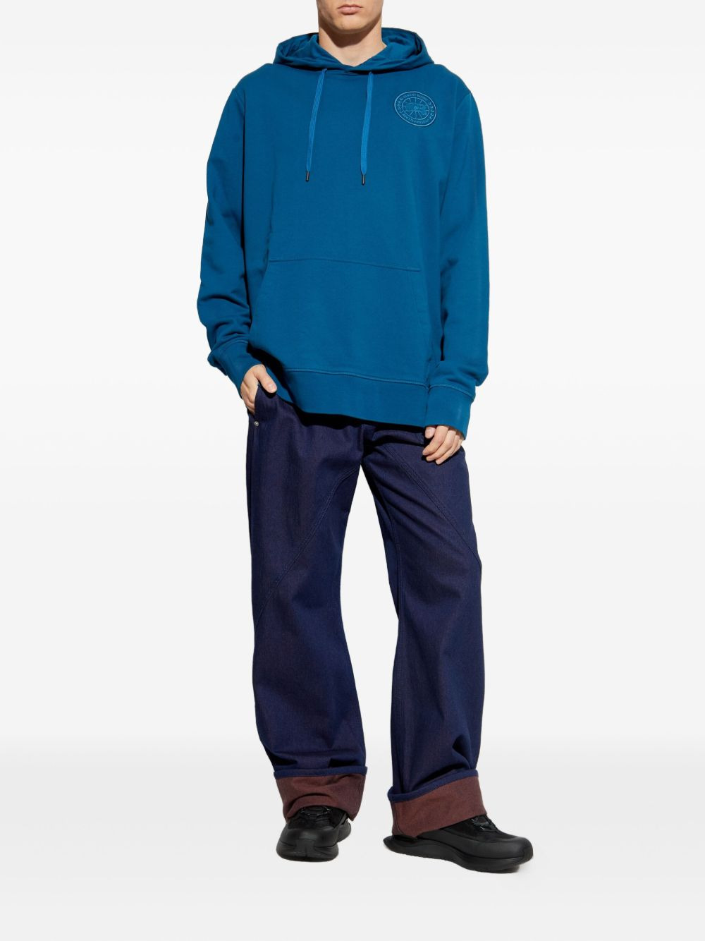 Huron embroidered-logo hoodie - 2