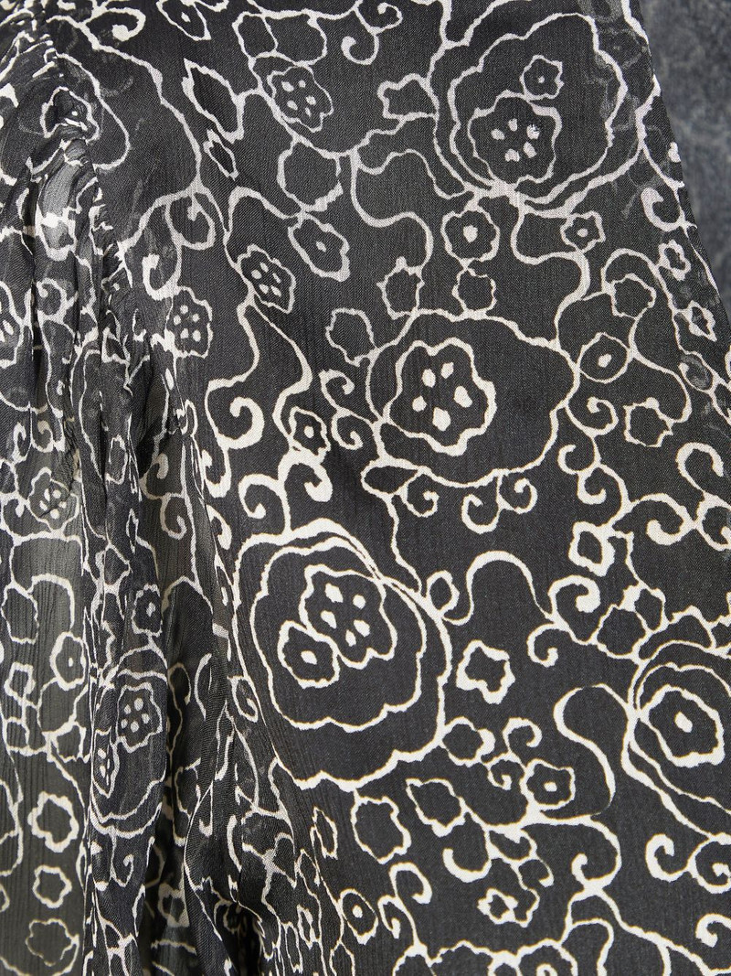 floral V-neck mini dress 3