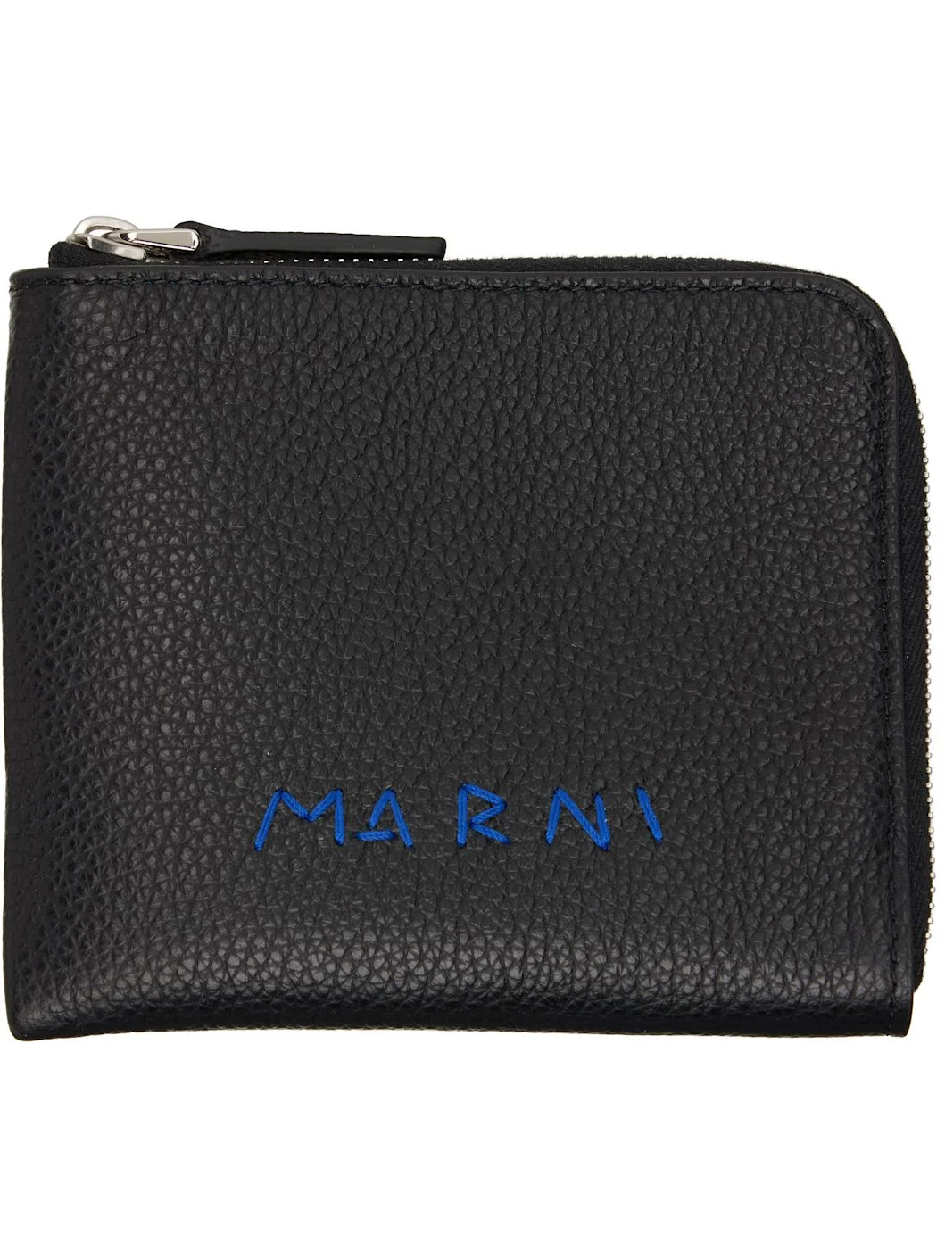 Black Zip Around Wallet - 1