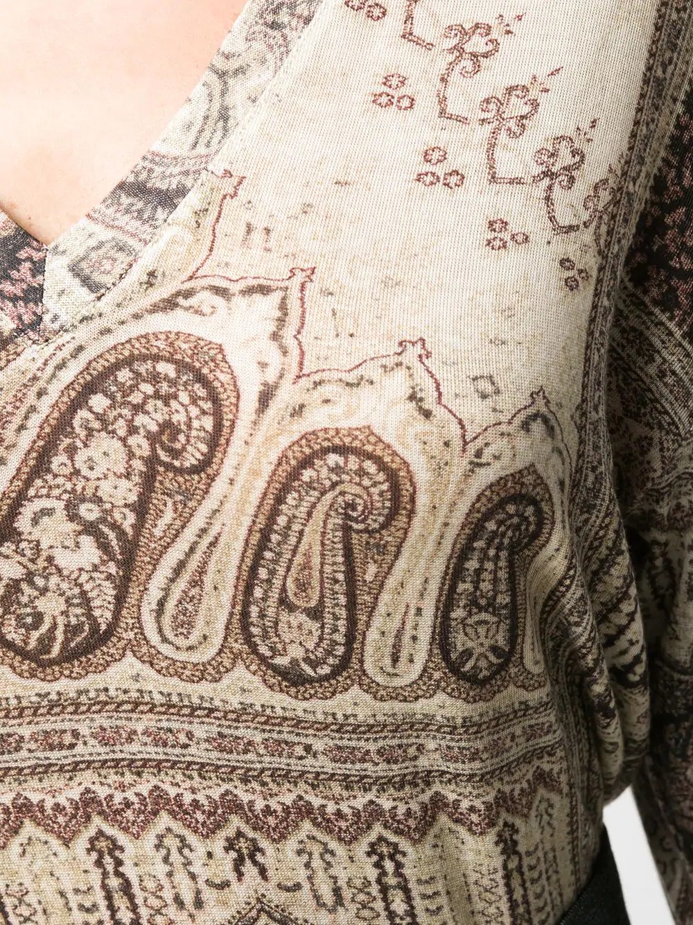 paisley embroidered top - 5