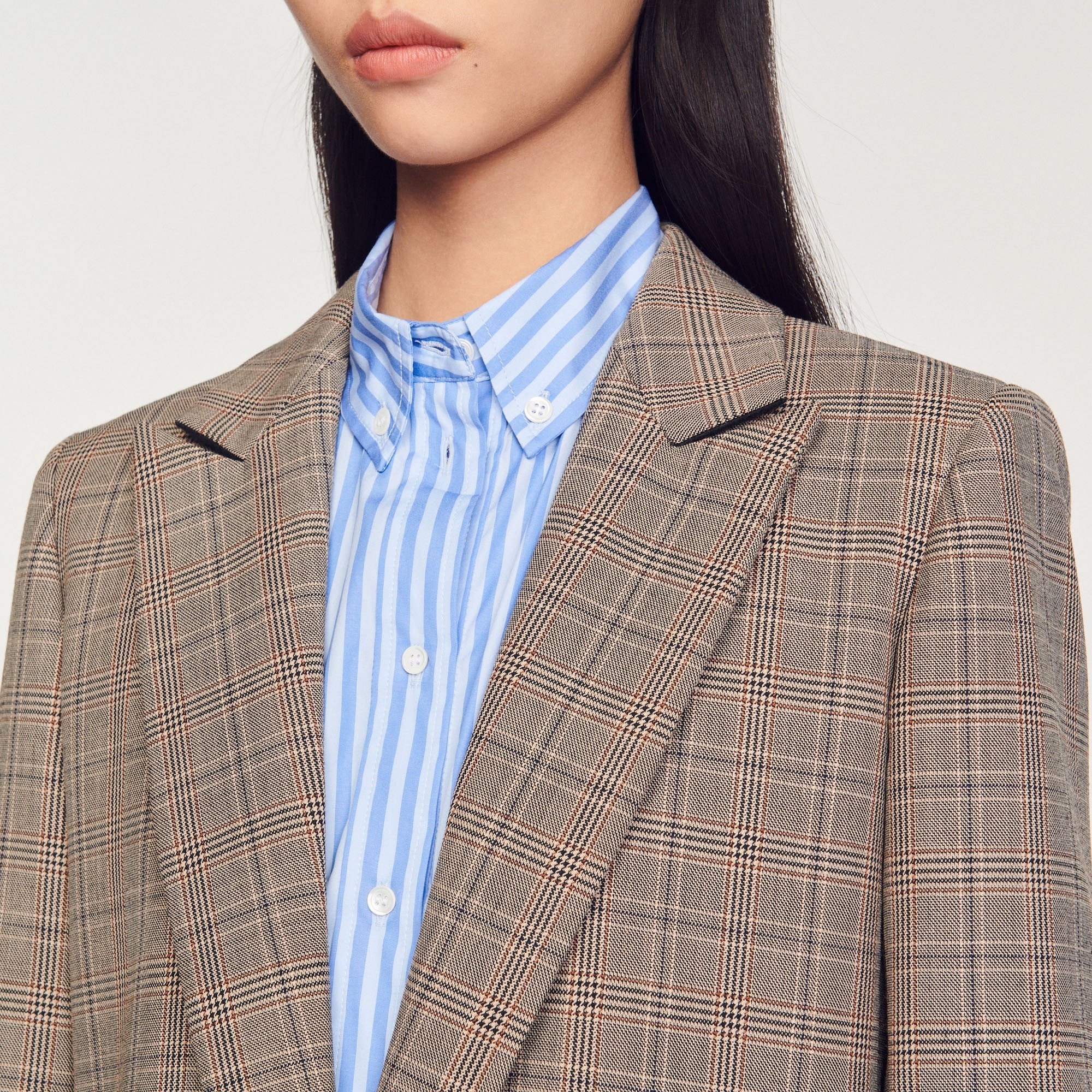 Checked tailored jacket - 4