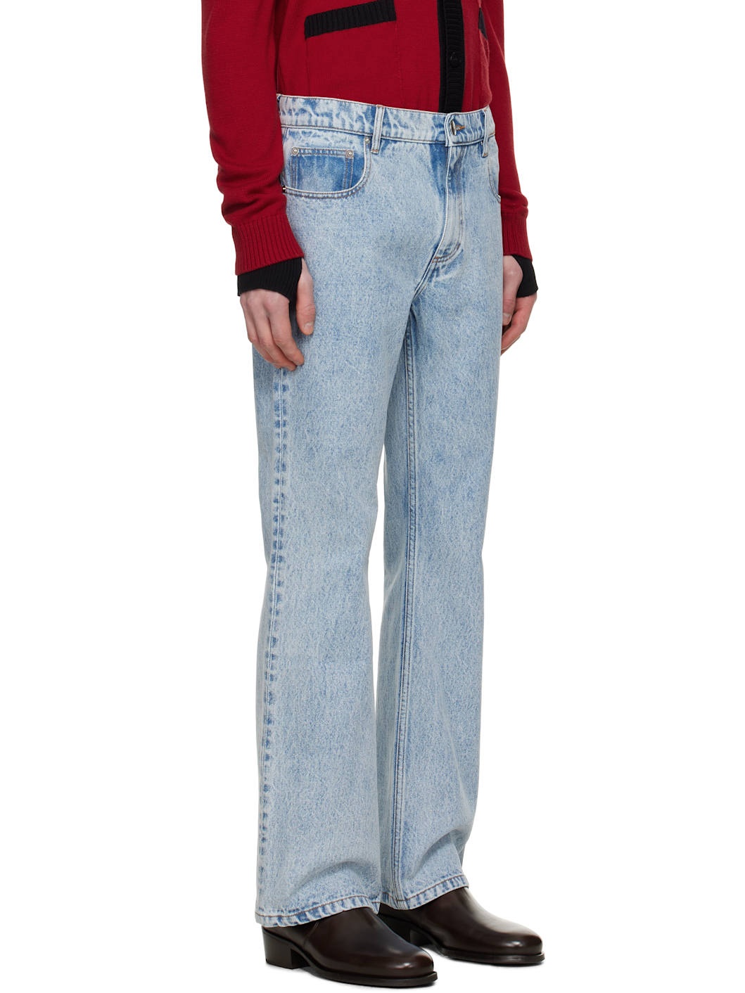 Blue Flare Jeans - 2