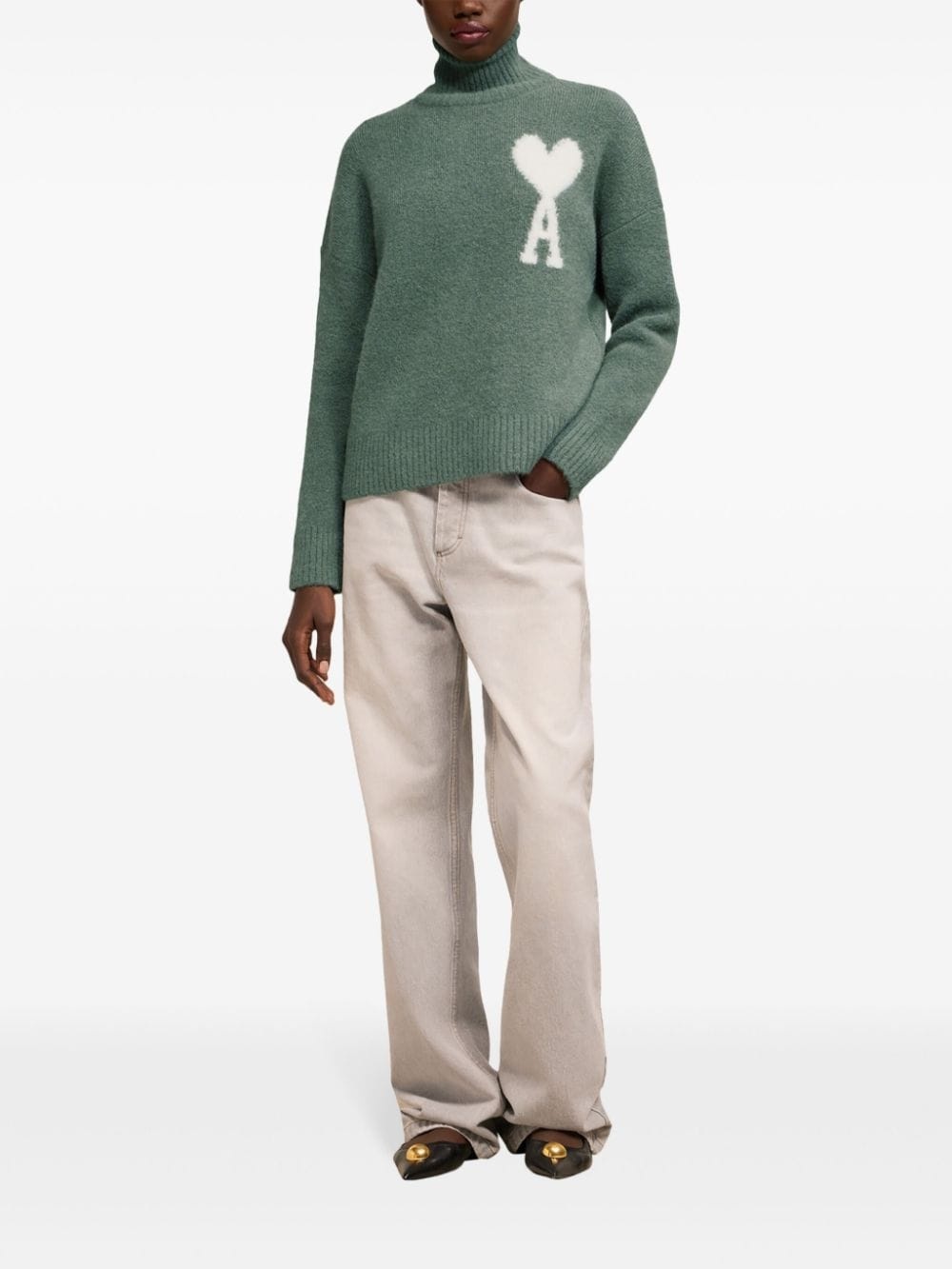 Ami de Coeur funnel neck sweatshirt - 2