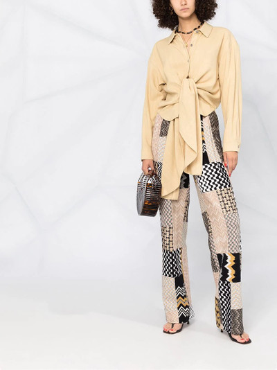 Missoni high waist patchwork trousers outlook