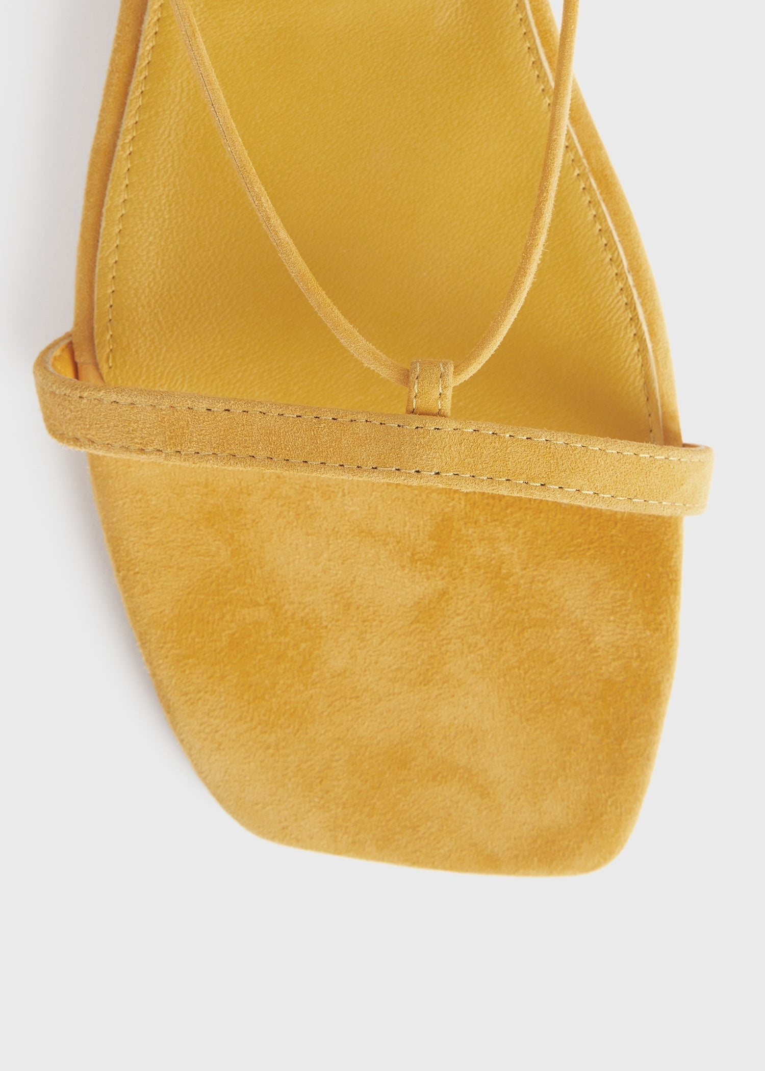 Totême The Suede Tie Sandal cornsilk | REVERSIBLE