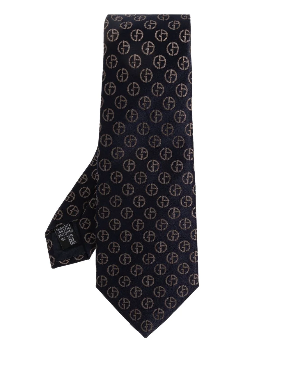 monogram pattern tie - 1
