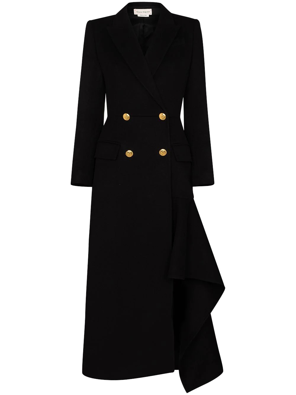 asymmetric long coat - 1