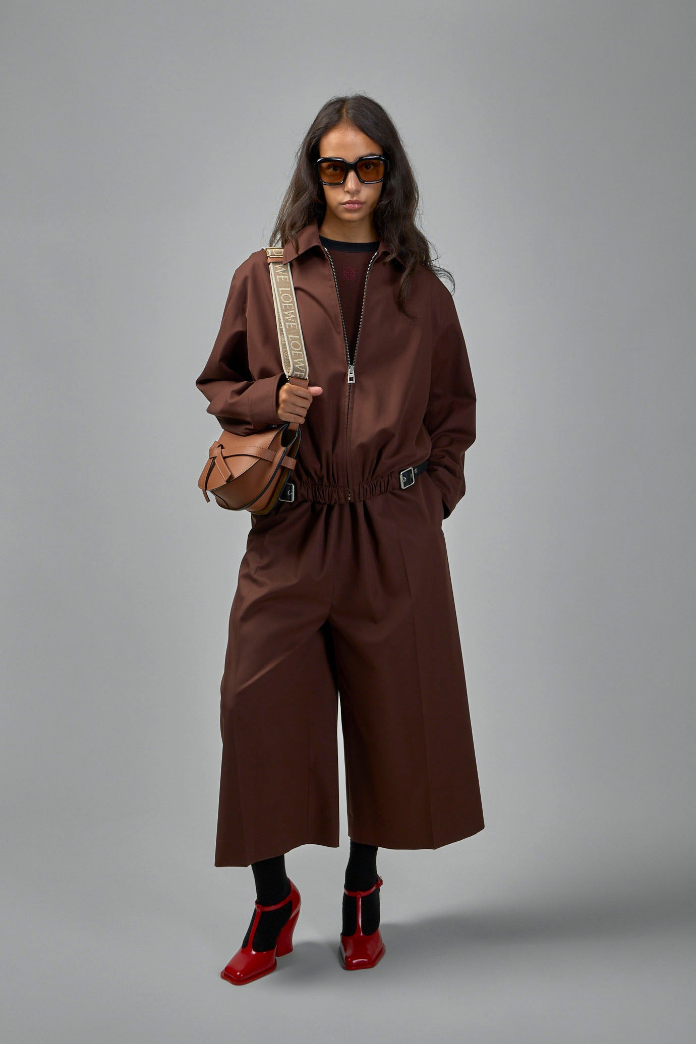 Gathered Front Belted Jacket - 5