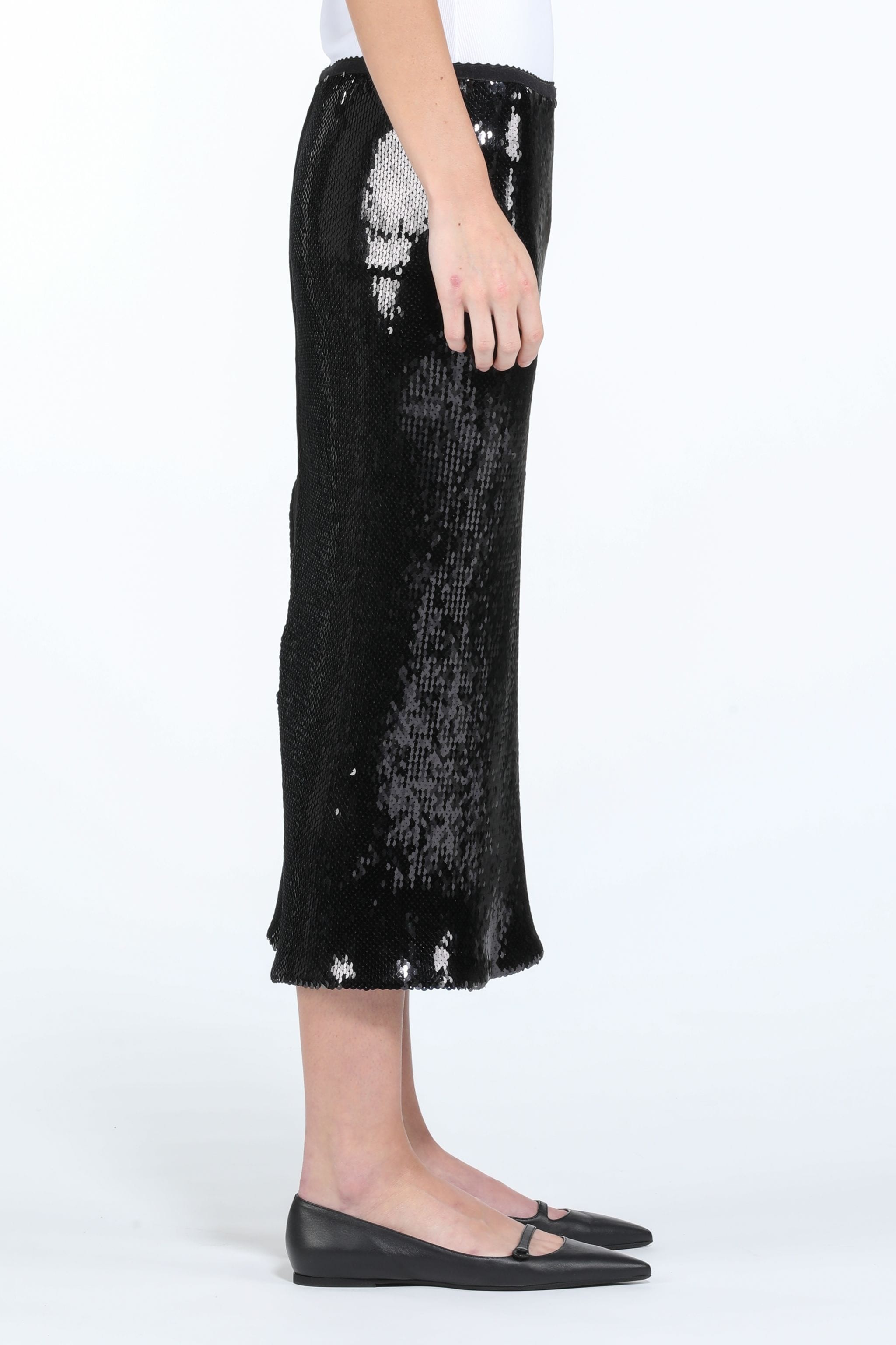 SEQUIN MIDI SKIRT - 3