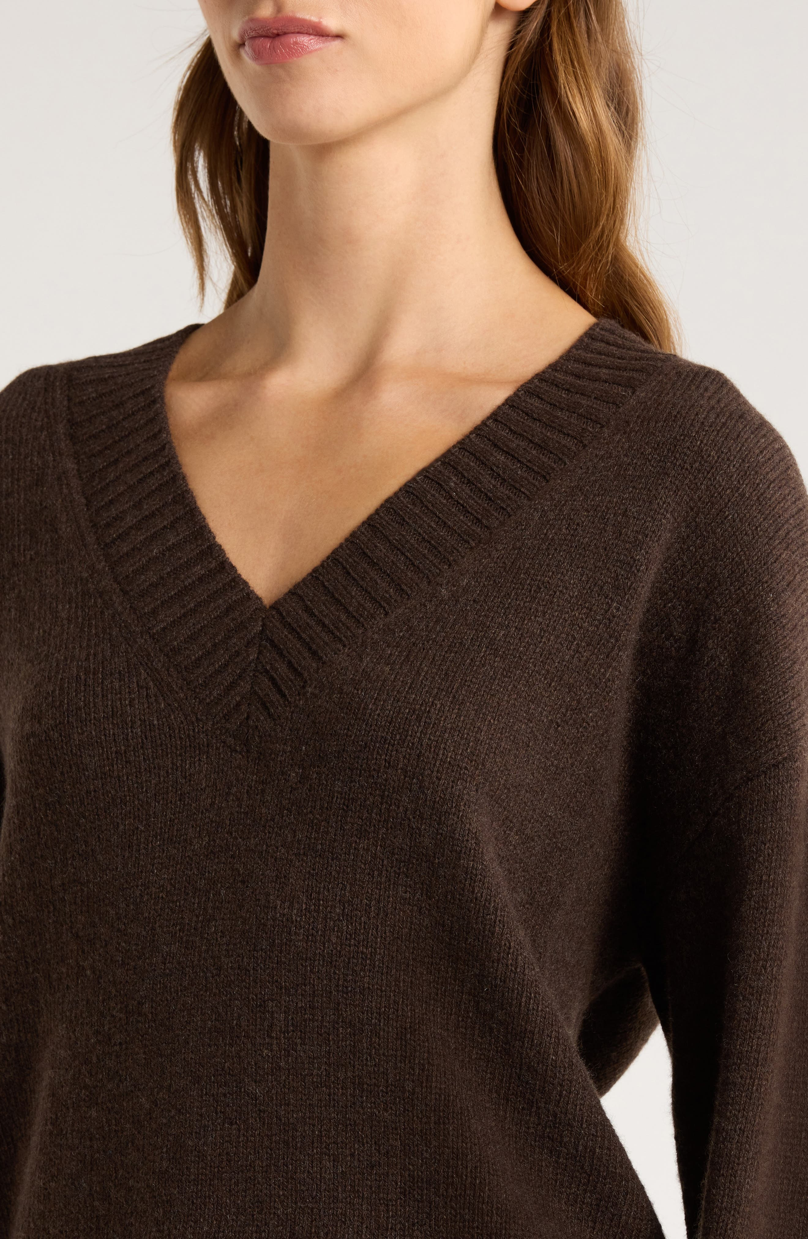 Reformation Jadey Oversize Cashmere Sweater in Compost at Nordstrom - 4