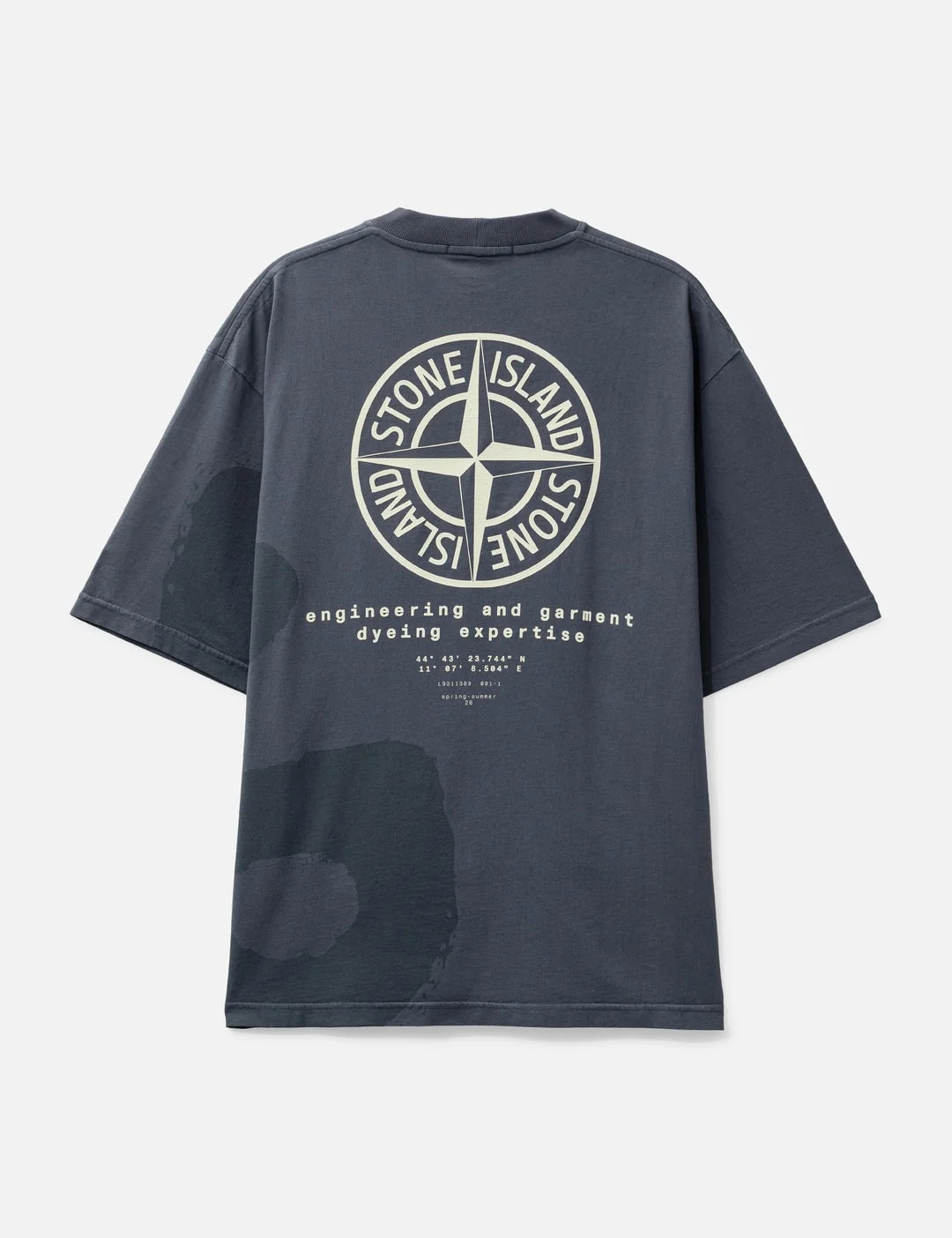 COMBED ORGANIC COTTON JERSEY T-SHIRT WITH ‘WHIRLWIND TYPE’ PRINT - 1