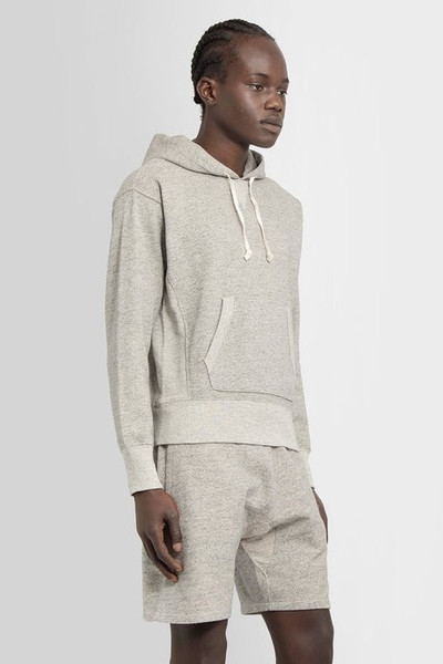 RRL by Ralph Lauren men's athletic grey fleece hoodie outlook