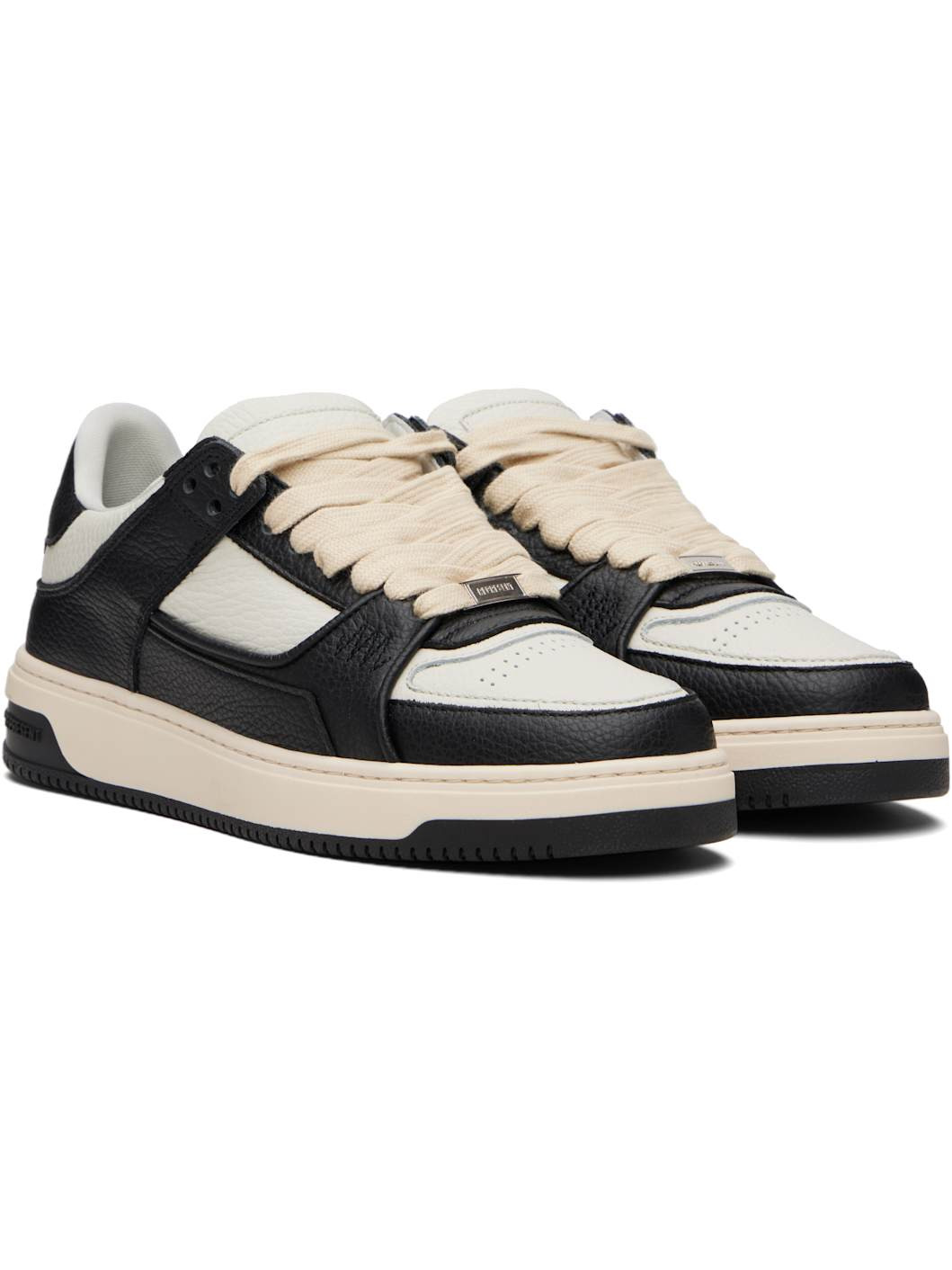 Black & Off-White Apex Sneakers - 4