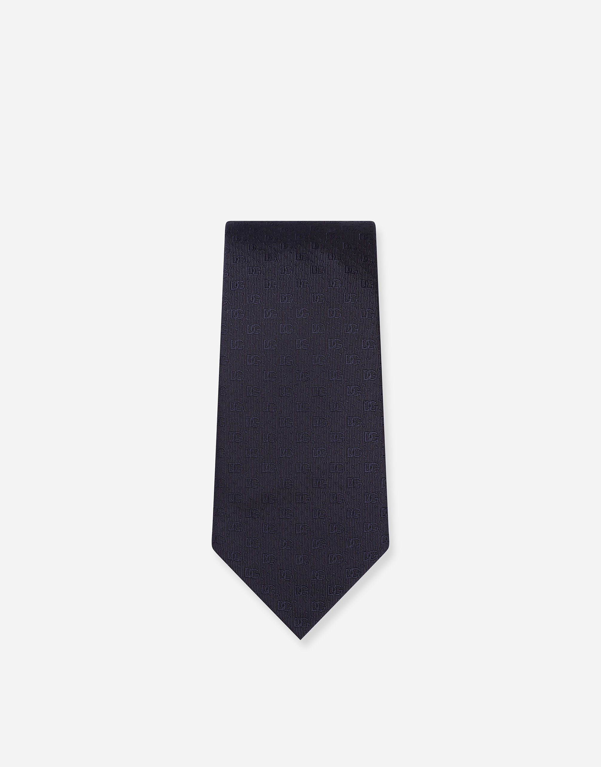 8-cm silk jacquard blade tie with DG logo - 2