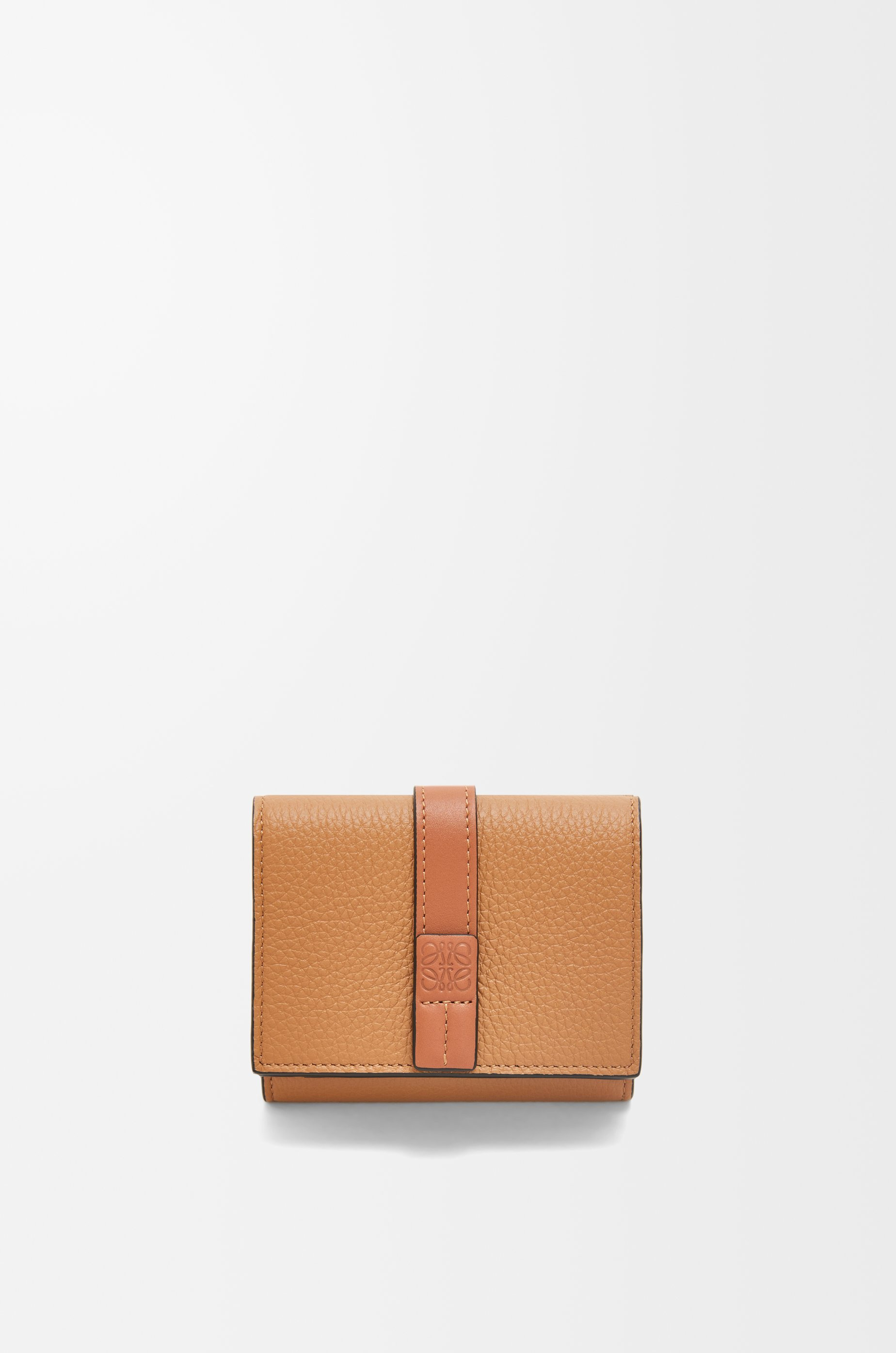 Trifold wallet in soft grained calfskin - 1