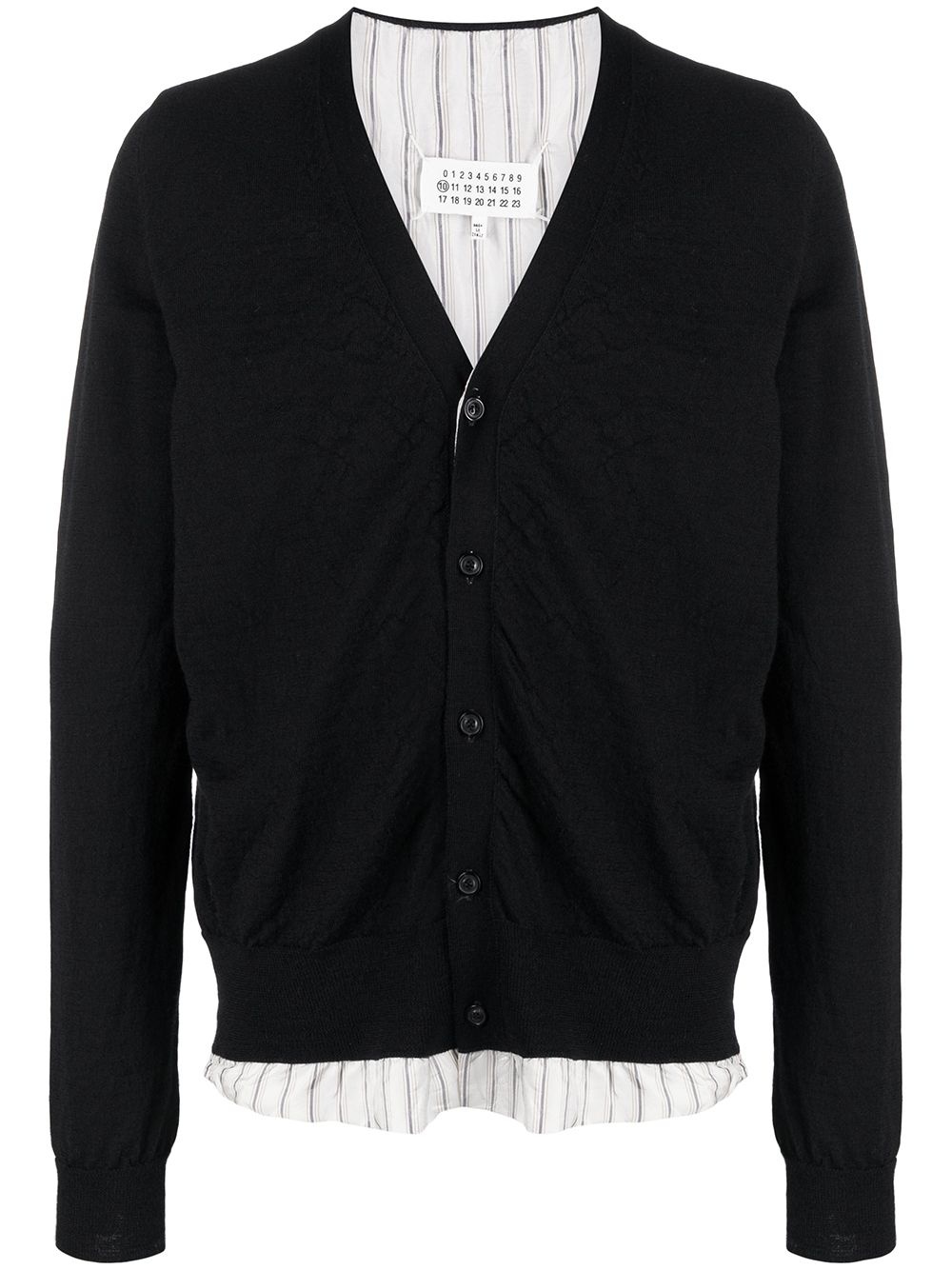 V-neck knitted cardigan - 1