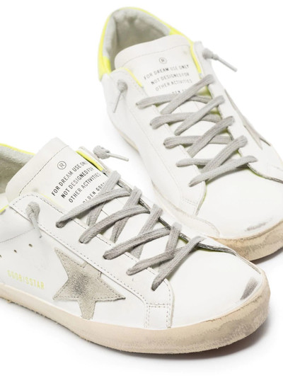 Golden Goose Superstar distressed lace-up trainers outlook