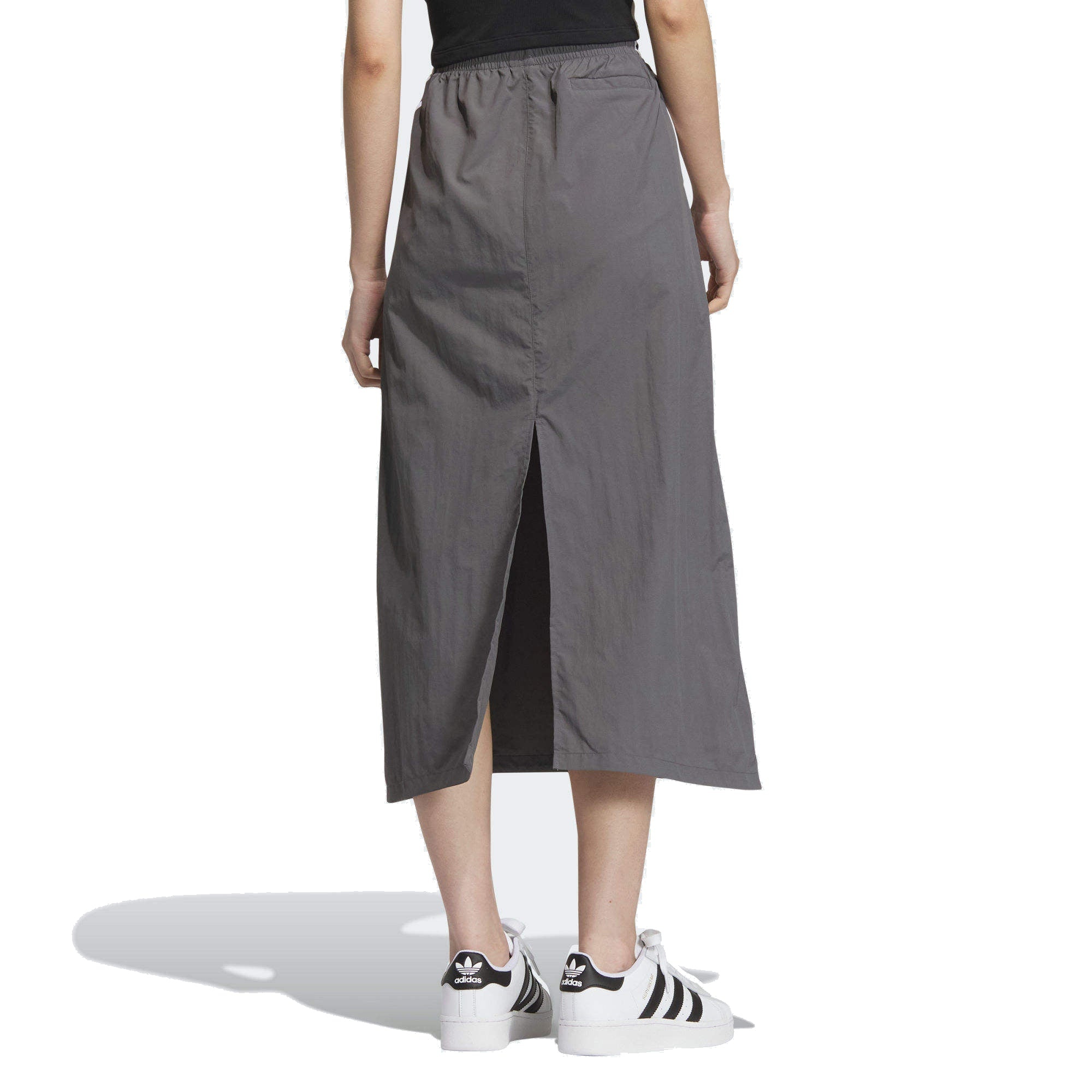 (WMNS) adidas 3-Stripes Parachute Skirt 'Grey' JC6124 - 3