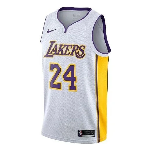 나이키 NBA Kobe Bryant Icon 판 Swingman Lakers SW 팬 판 저지 백색 AQ2108-100 - 1