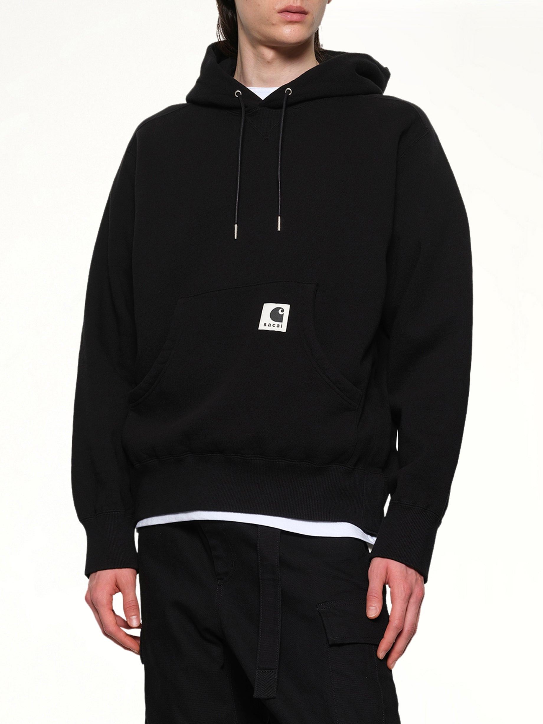 Carhartt WIP Cotton Jersey Hoodie in Black - 6