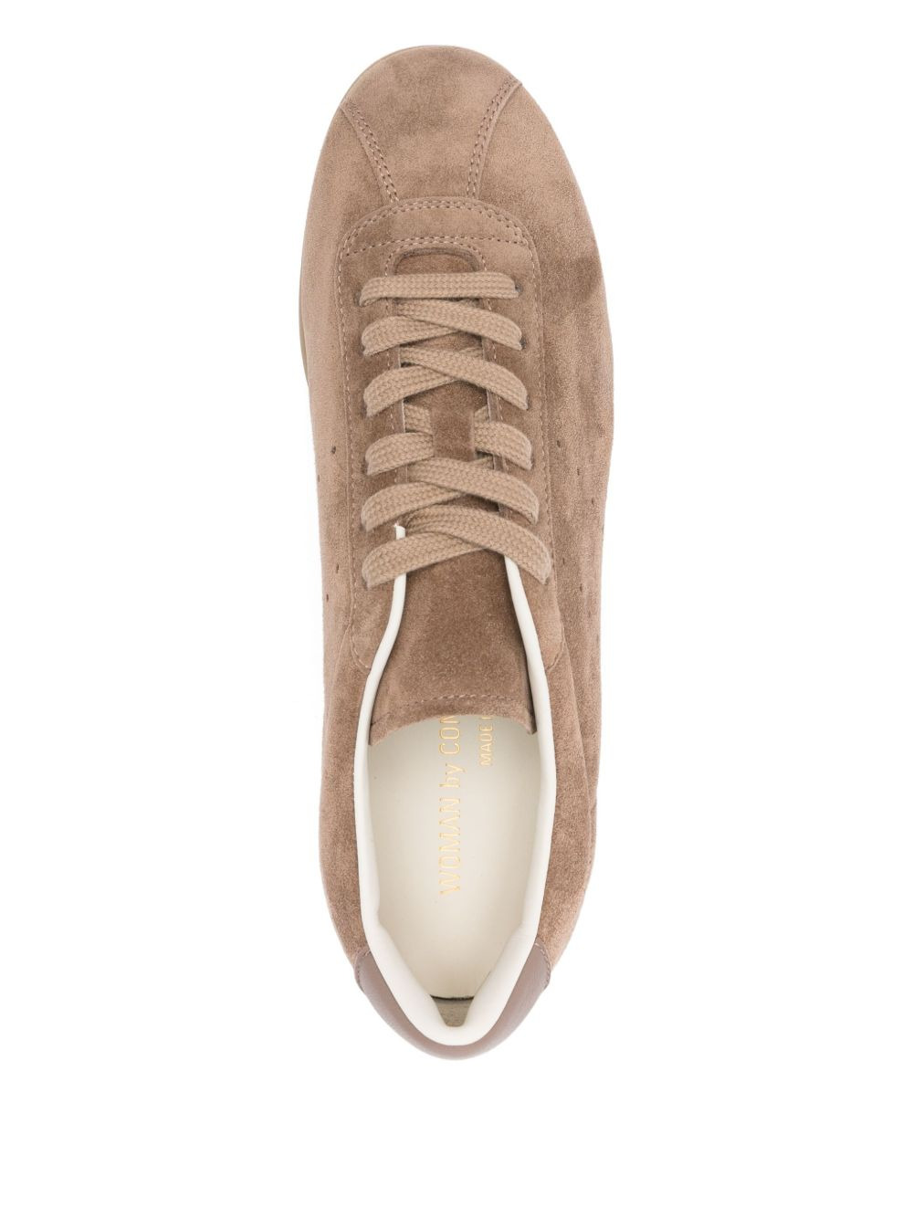 lace-up suede-leather sneakers - 4
