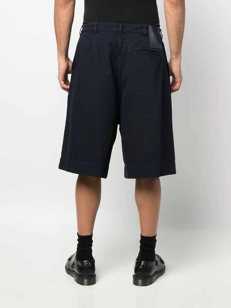 pleat-detail cotton Bermuda shorts 4