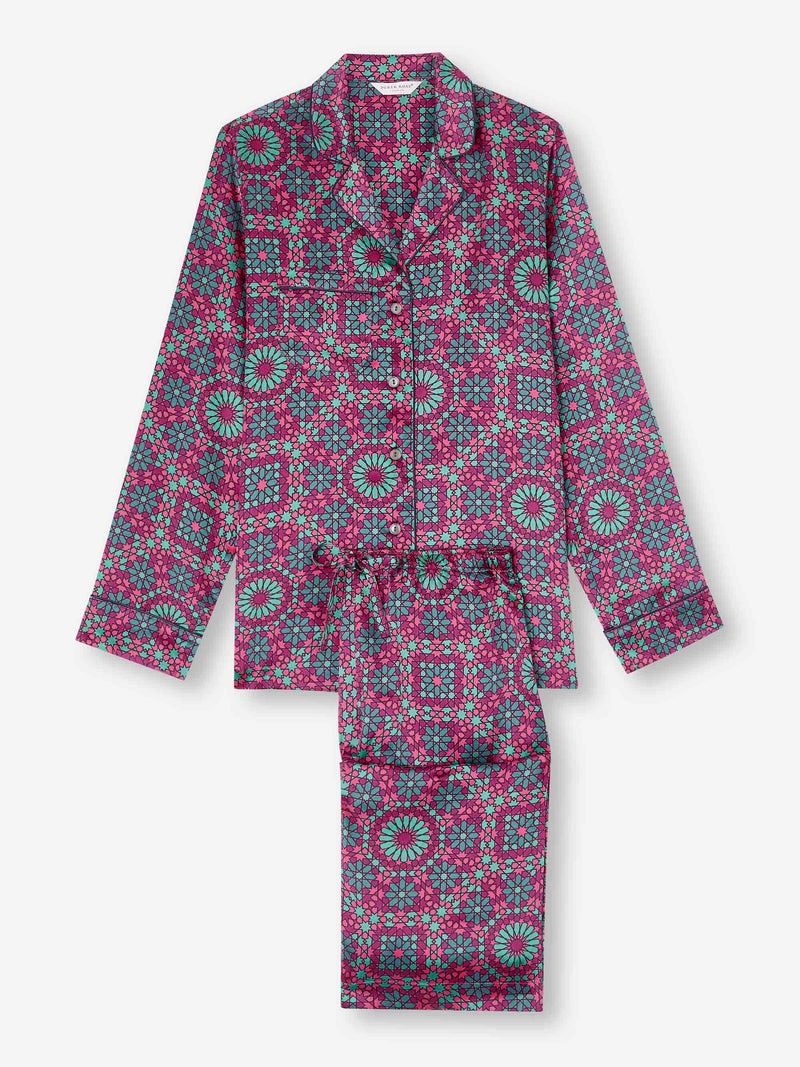 Women's Pyjamas Brindisi 98 Silk Satin Pink - 1
