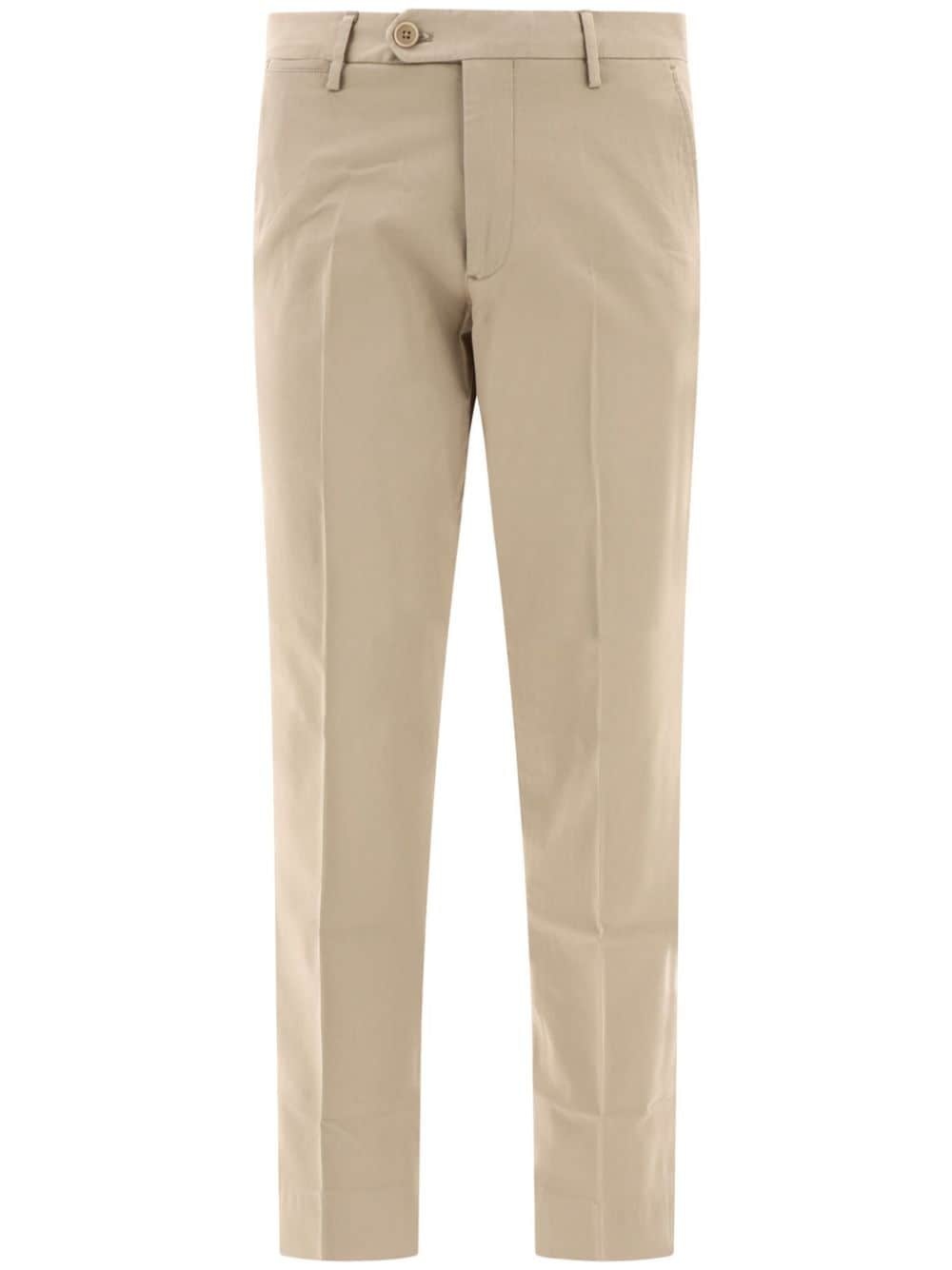 Wilhelm tapered stretch-twill trousers - 1